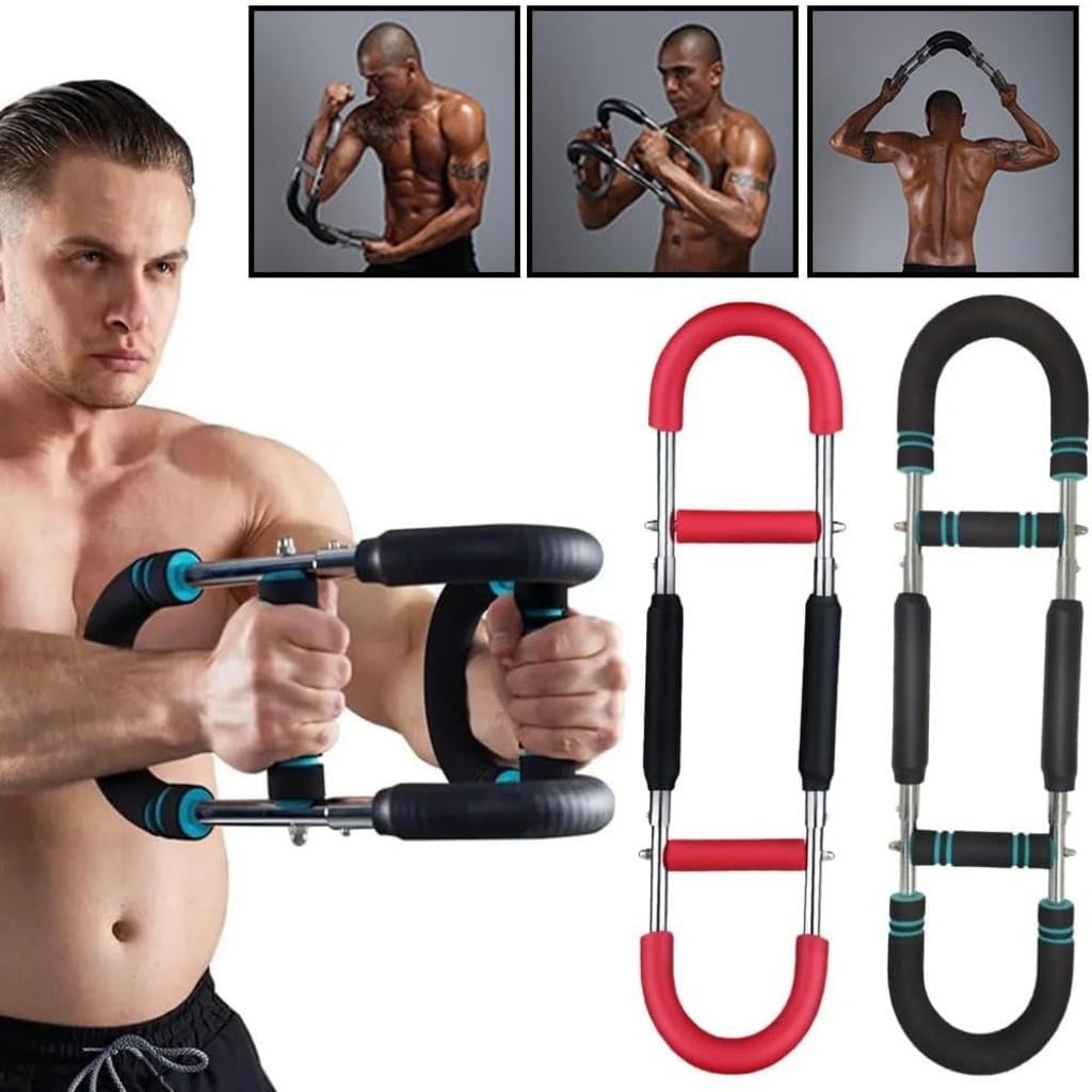 Regulowany trener ramion do treningu domowego, przenośny sprzęt oporowy na sprężynę, idealny do ćwiczeń klatki piersiowej i ramion, sprzęt treningowy fitness