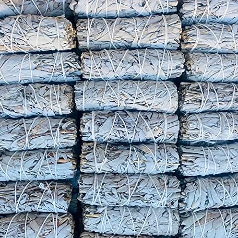 Bulk White Sage Smudge Sticks (25 Pack) | Wholesale Premium Sage Bundles | Burn for Cleansing, Smudging, Removal of Negative Energy from House/Office, Stress Relief | Sustainably Grown Cover