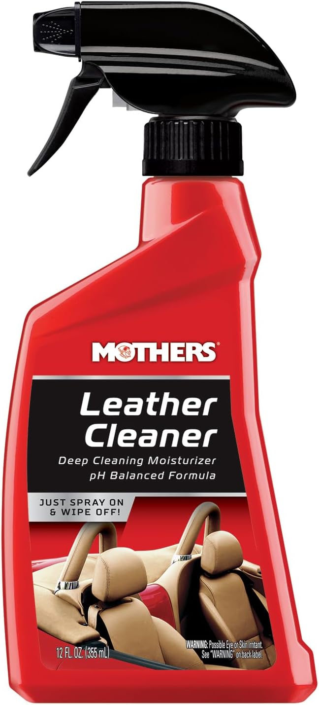 Leather Cleaner, 12 oz. — Advanced pH Balanced Formula Safely Deep Cleans & Moisturizes Leather Surfaces, Preps for Conditioning to Enhance Appearance & Longevity (06412)