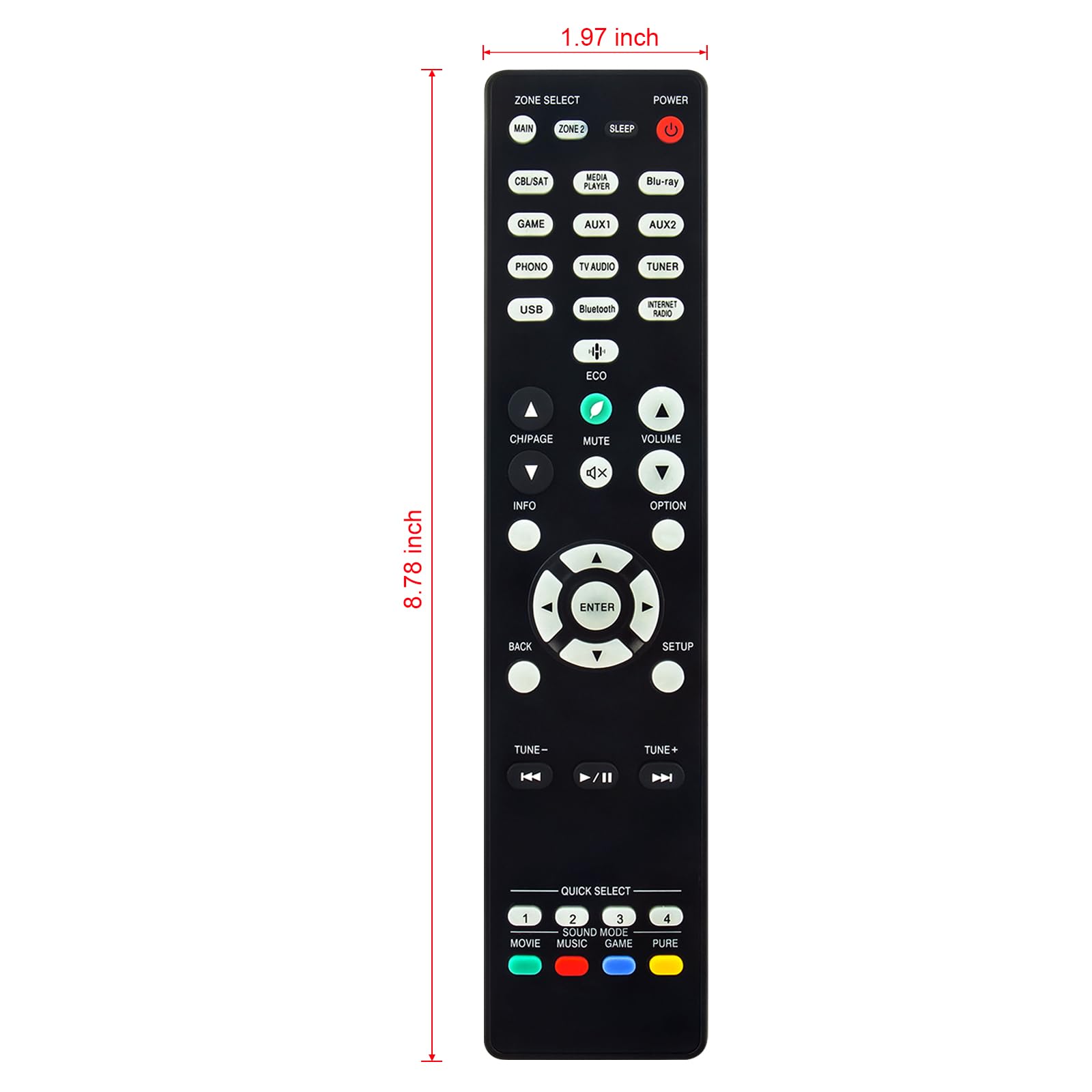 Amazon.com: RC-1244 Replace Remote fit for DENON AVR-S760H AVR