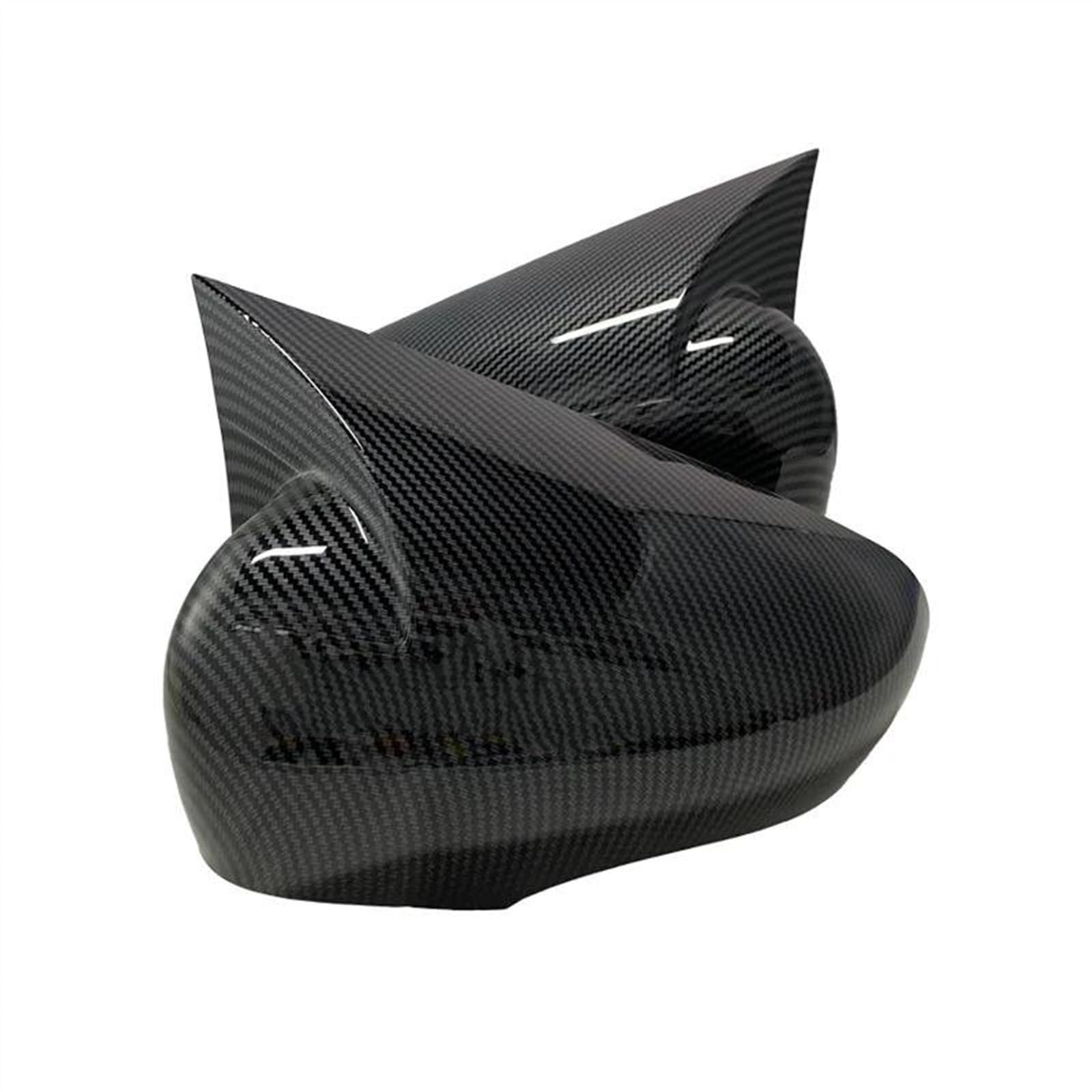 Accessori Auto per Renault per Clio 4 MK4 2012 2013-2019 2 Pezzi Copri Specchietti Retrovisori Copri Specchietto Retrovisore (Carbon Fiber Pattern)