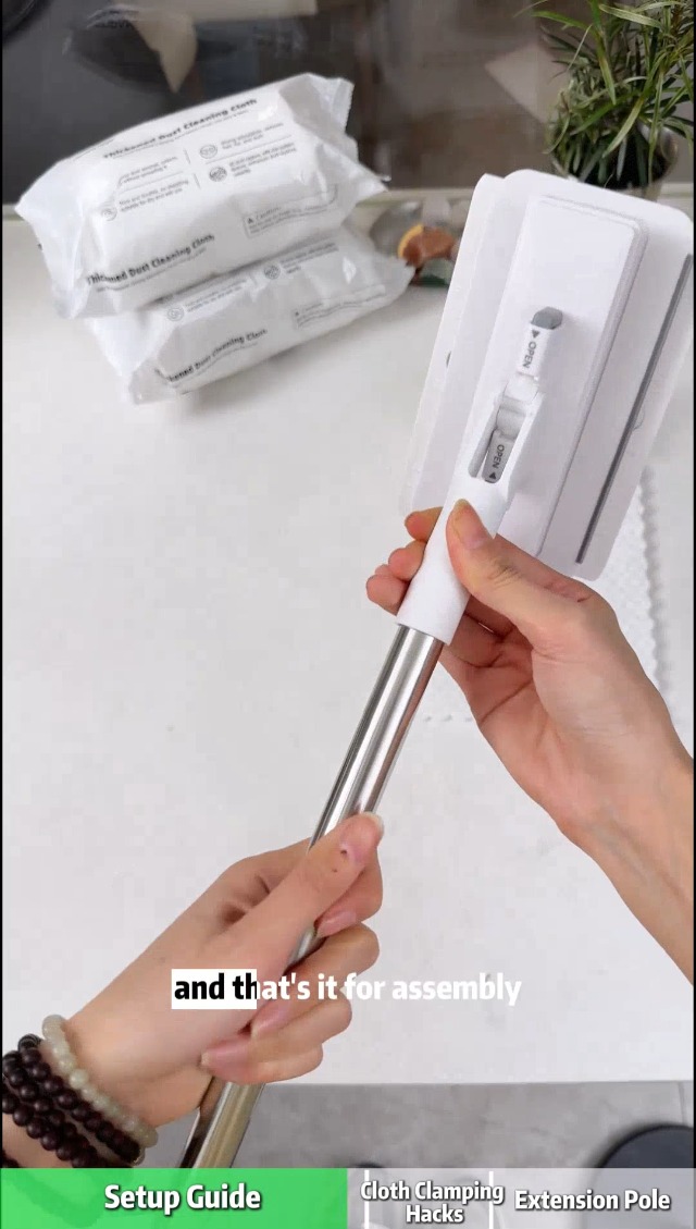 Amazon.com: SOPAMI Snap Grip Mini Mop & Sweep Wall Cleaner for