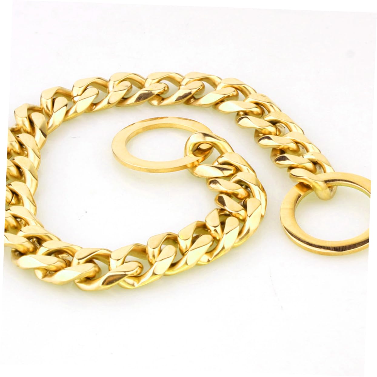 SUPVOX Large Dog Chain Collars Dog Choker Collar Polished Edges Stylish Pet Collar for Fashionable Pups