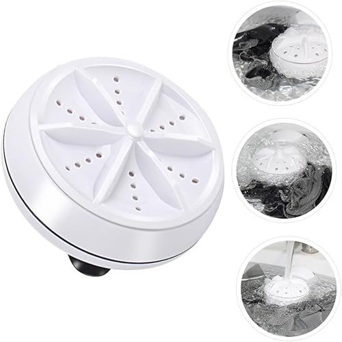 Miniatura 5 de Lavadora de ropa portátil de mini turbina con alimentación por USB, modo de lavado rápido para ropa interior, camping, apartamentos