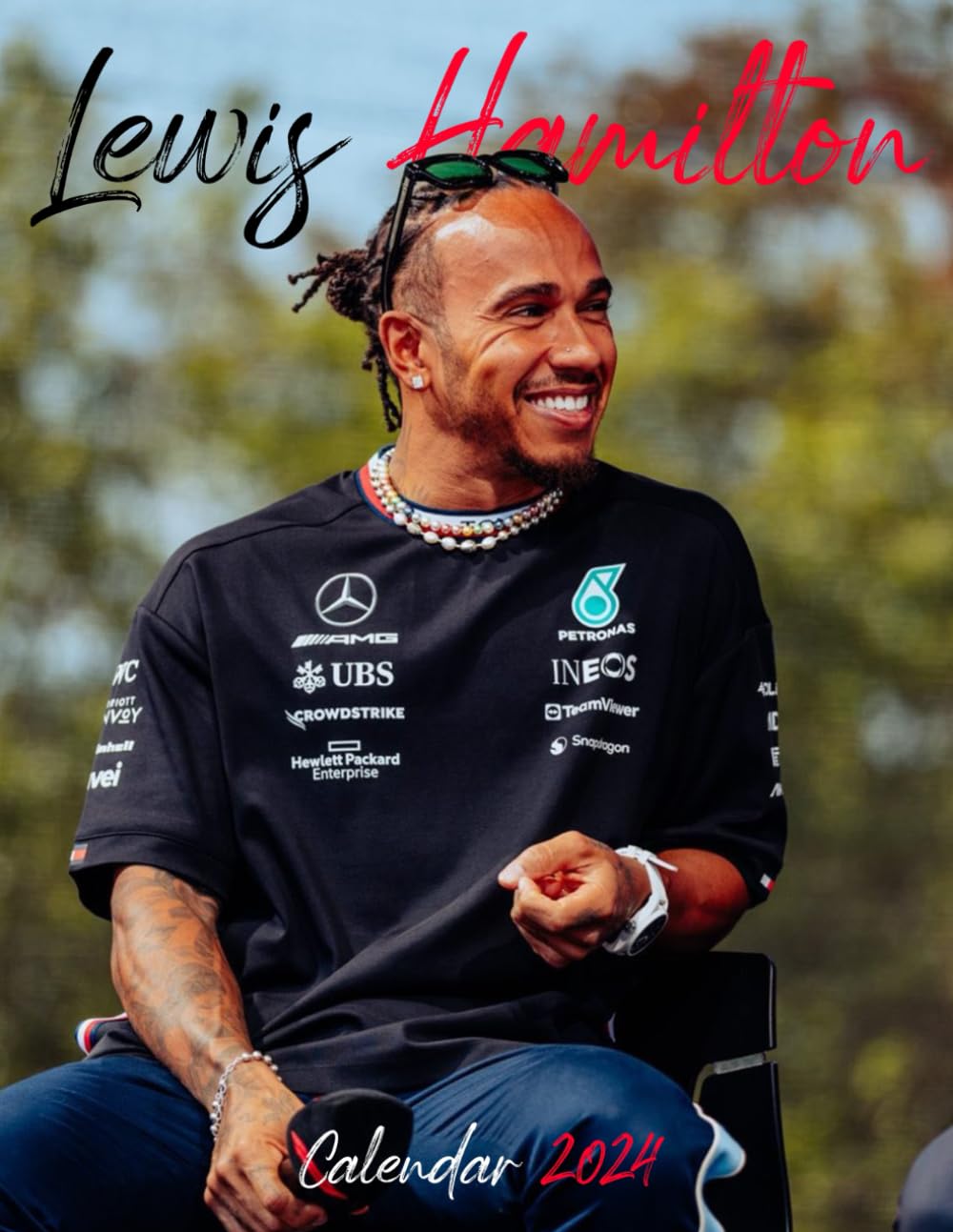 Lewis h.m.ton Calendar 2024: L.W hamilton OFFICIAL Planner 2024 2025, with note section to write in each day of the months (Sport, model,British racing driver) Kalendar Calendario calendrier.