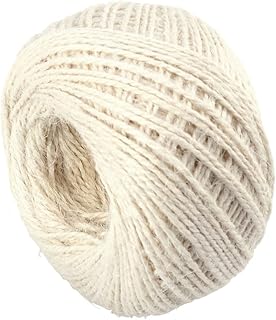 Christmas Decor Retro Decor Wool Yarn Nativity Craft Twine String Twine for Crafts Natural Twine String for Arts Cord Party Decoration Jute Craft Rope Gift Burlap Beige Soft