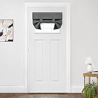 Vista 78 de HOMEIDEAS Cortinas opacas de aula para puerta delantera, cubierta de ventana de puerta de aula, persianas de privacidad con aislamiento térmico