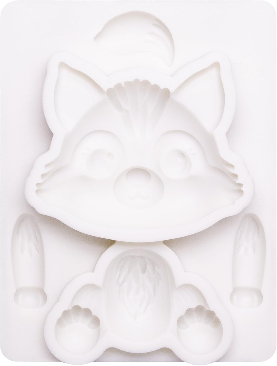 Fondant Mold Wolf Woodland Animal Cake Topper 3.5 Inches Tall
