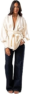 ASTK Womens Satin Cardigan Sweater (pack of 1)