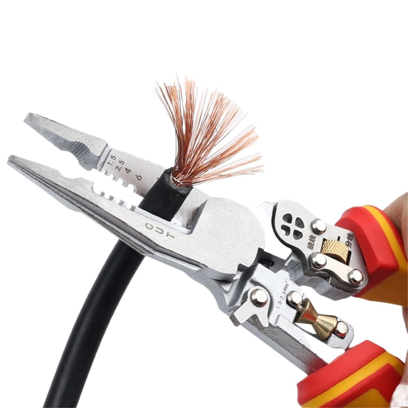 Spellafili di precisione in acciaio inossidabile 9 in 1 Strumento for pinze elettriche Spellafili 9 in 1