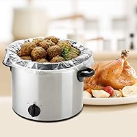 Vista 5 de Bolsas de cocina desechables sin BPA para olla de cocción lenta, para ollas ovaladas o redondas, tamaño grande de 13 x 21 pulgadas, se adapta de 3 a