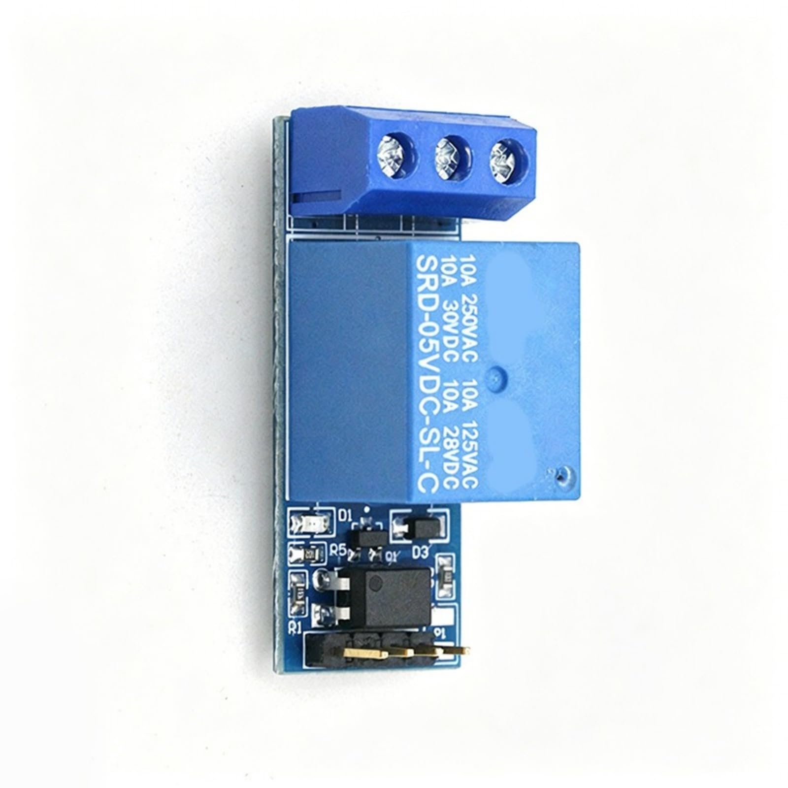 1 Channel 10A Relays Switches with Optocoupler Isolation High or Low Levels Triggering for Automation and Circuits Relays Module