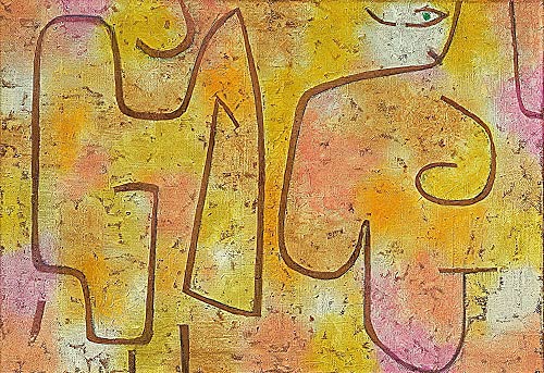 Poster sur toile Paul Klee Lady and Fashion déco murale 50x70