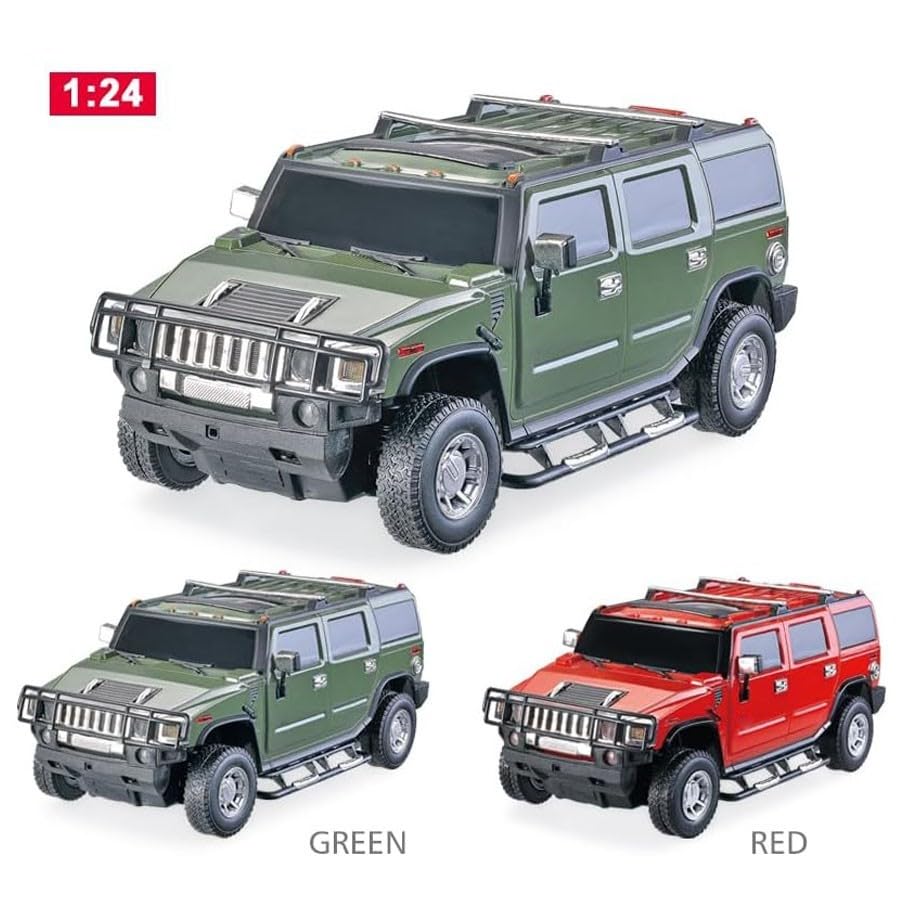 Auto radiocomandata per adulti, modellini di auto radiocomandate, scala 1:24, giocattolo con licenza ufficiale, auto da drift con fantastiche luci a LED, regalo di compleanno(Green)