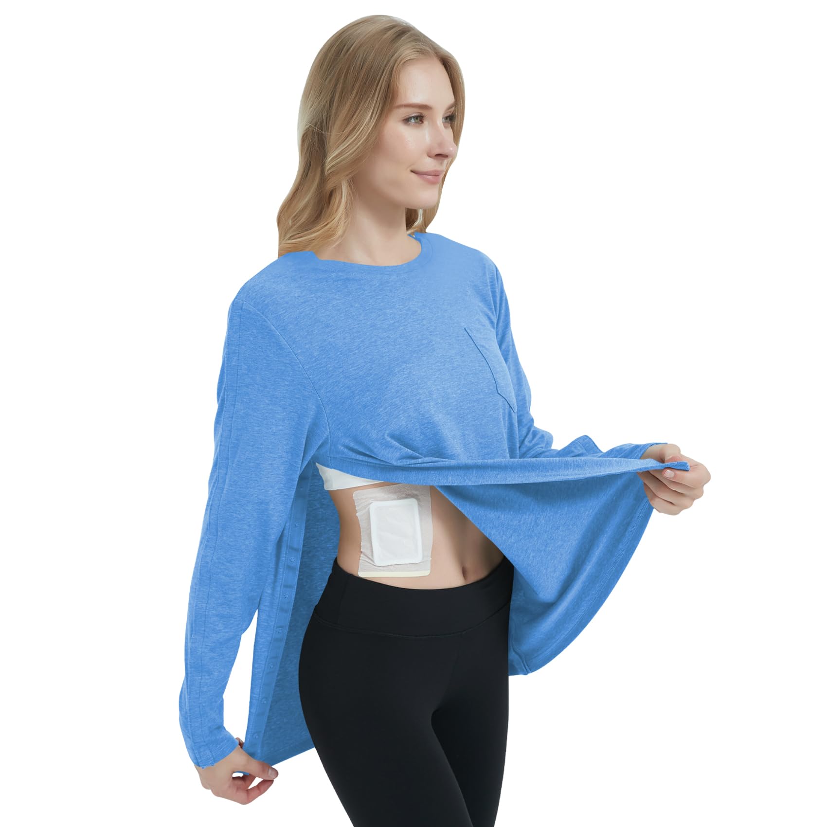 Damen Women's Post Shoulder Surgery Shirts Clothes After Rotator Cuff Women's Post Shoulder Surgery Shirts Clothes After Rotator Cuff (1er Pack)