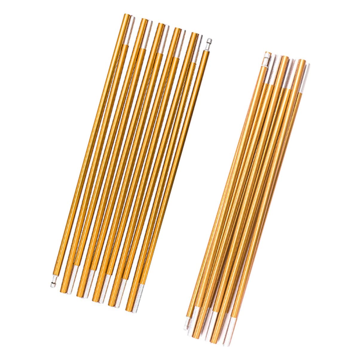 Zeltstangen Unterstützung Plane für Camping Überdachung Wandern im Freien Campingplanenstangen Himmelstangen für Plane Baldachin Aluminiumlegierung Golden