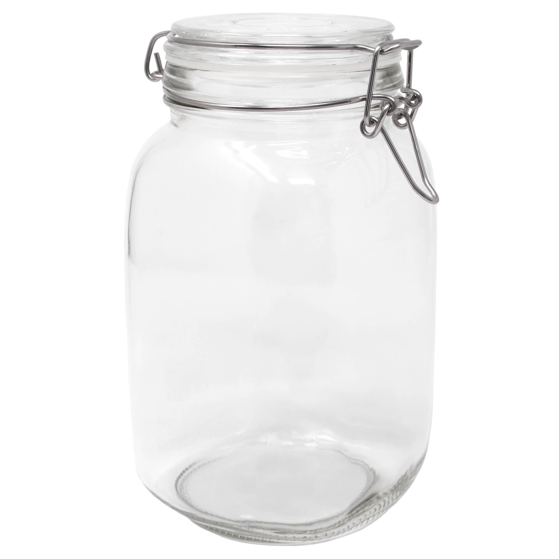 DistrEbution Einmachgläser 1500ml mit Bügelverschluss – 24er Set Drahtbügelgläser für Konservieren, Fermentieren & Einlegen – Luftdichte Vorratsgläser zum Aufbewahren