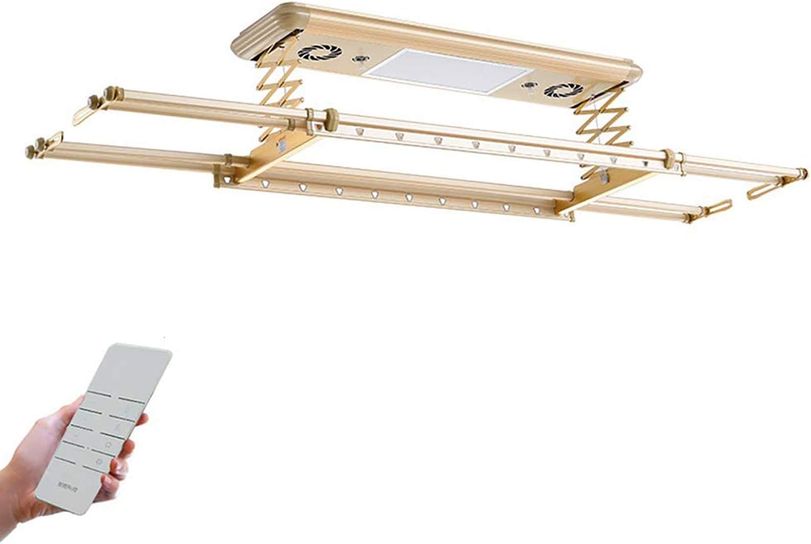 Wall And Ceiling Clothesline/Dryer, Electrical Drying Rack, UV Sterilization/Heatdrying, With Remote Control Non Cluttering [Energy Class A]
