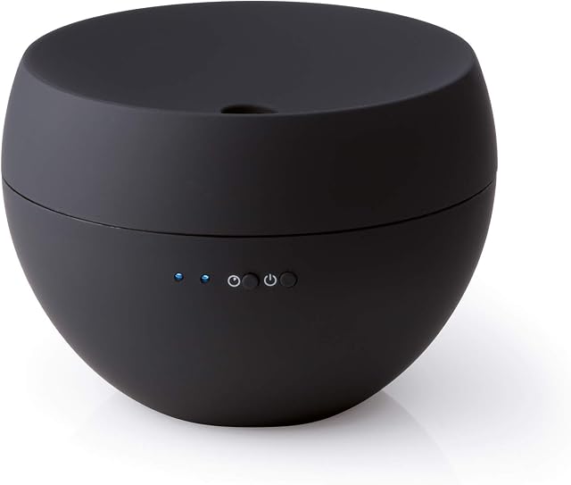 Stadler Form Jasmine Essential Oil Diffusers for Home |100ml Ultrasonic Aroma Diffusers with Auto Shut-off | Black