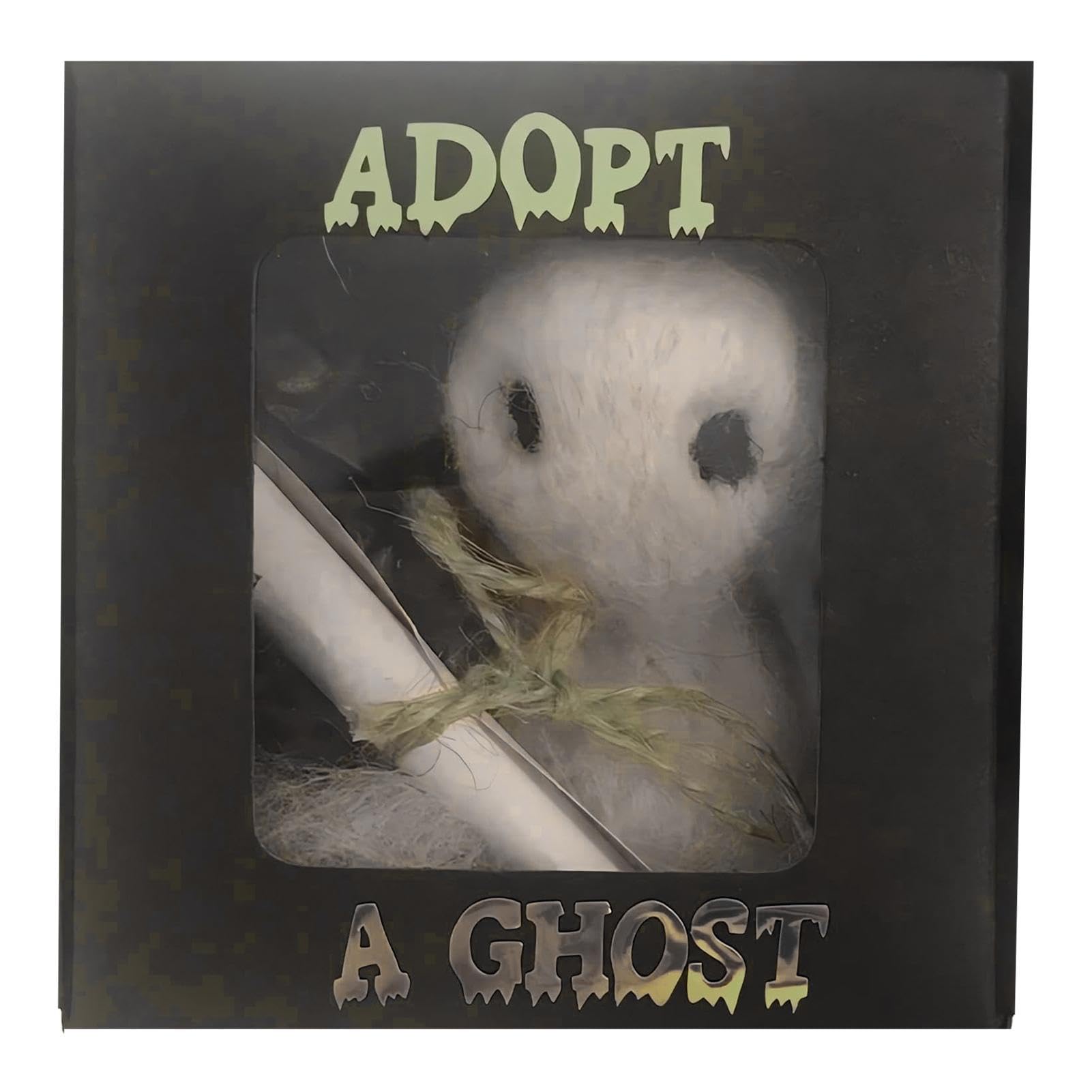 Adopta Un Fantasma,Adopta Un Fantasma En Una Caja Lindo Pequeño Fantasma De Bolsillo,Muñeco Fantasma De Fieltro Sobrenatural Compañero para Decoraciones De Halloween