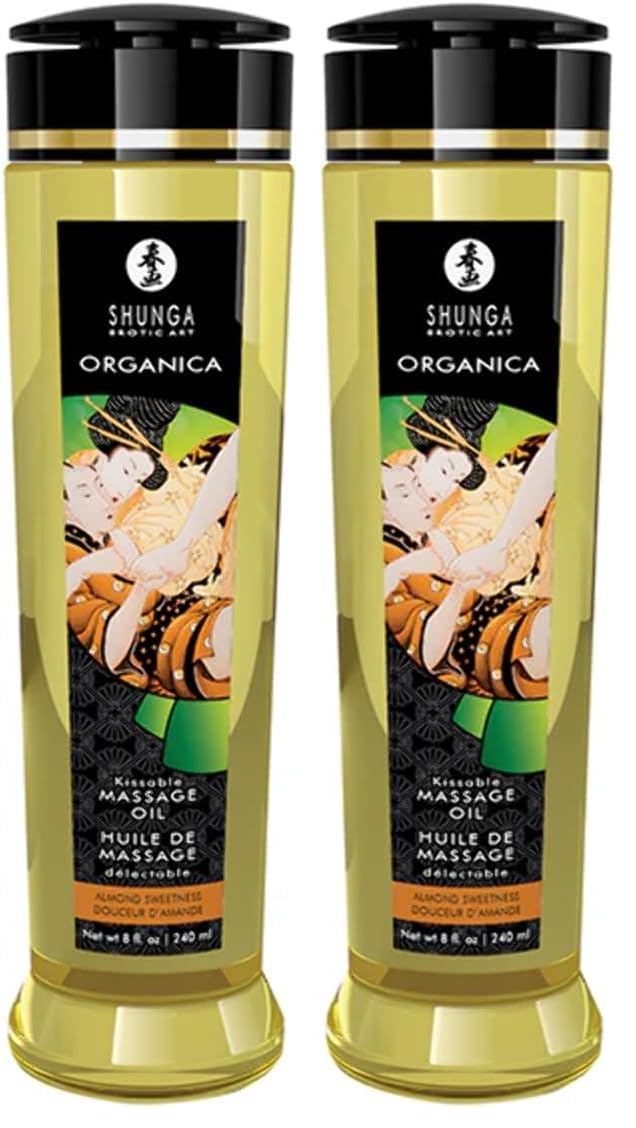 Shunga Organica Masaje Olie Almendra Dulzura 240 Ml 260 g (Paquete de 2)
