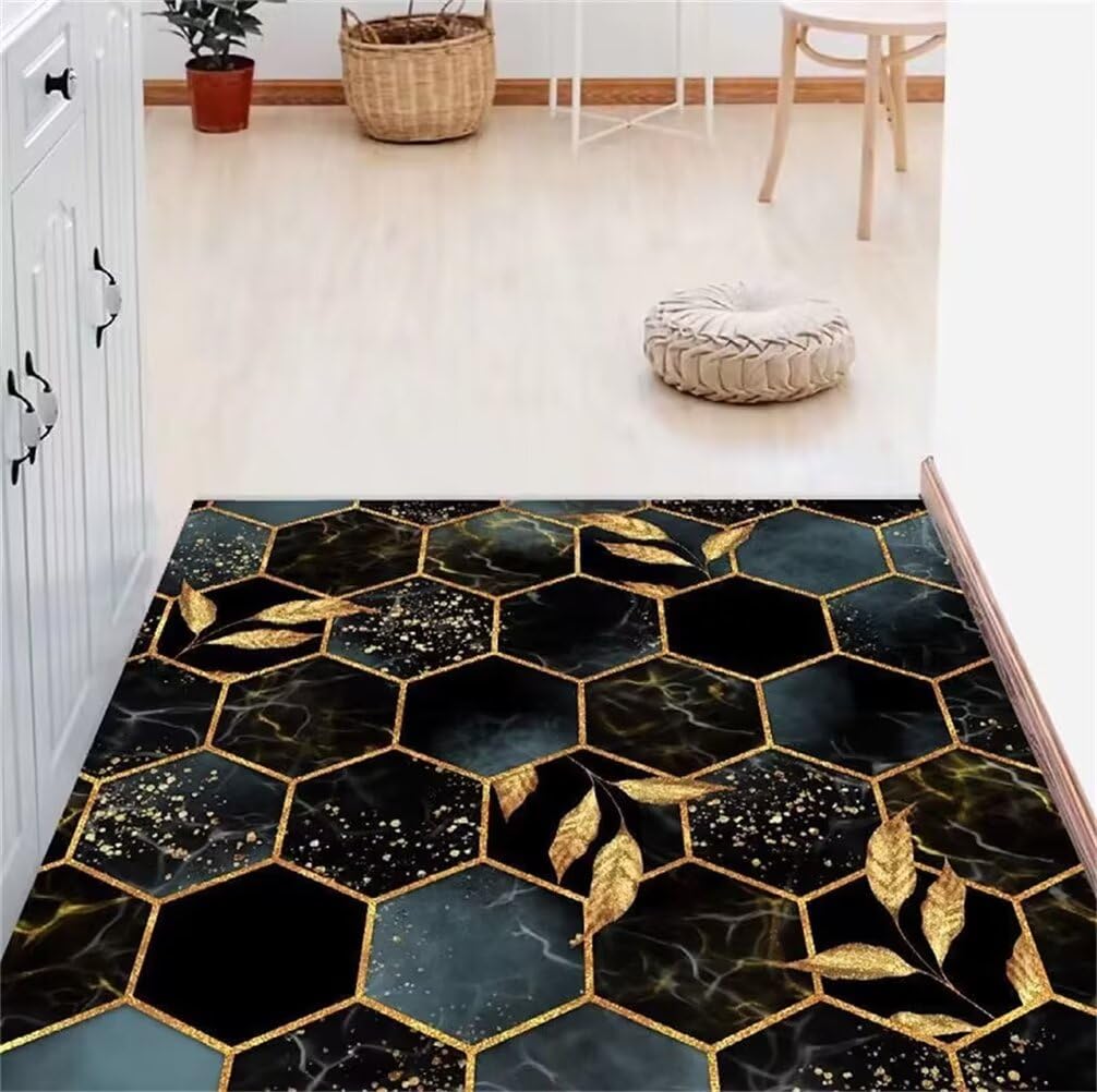 Long tapis de couloir 200x300cm grand tapis chambre géométrique