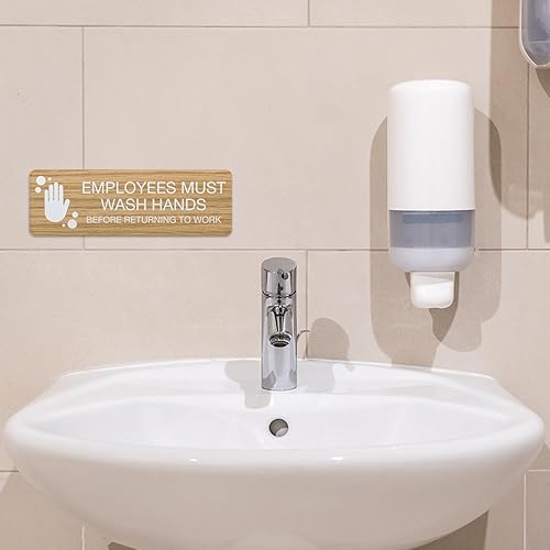 Miniatura 53 de SBLABELS Authorized Personnel Only - Letrero adhesivo para puerta y pared para restaurantes y pequeñas empresas, 3 x 9 pulgadas, color plateado