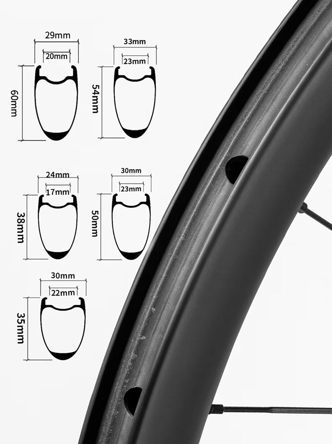 Juego De Ruedas De Carretera De Carbono Ultraligero 700C, Anchos De Llanta 35/38/40/54/57/60 Mm, Freno De Disco con Montaje Centrado, Piñón De 36 Dientes, 24H, Compatible con HG/XDR