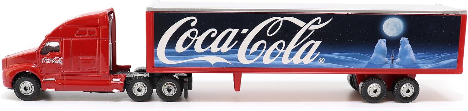 Motor City Classics Bears and Moon Long Hauler (1:87 Scale), White/Blue