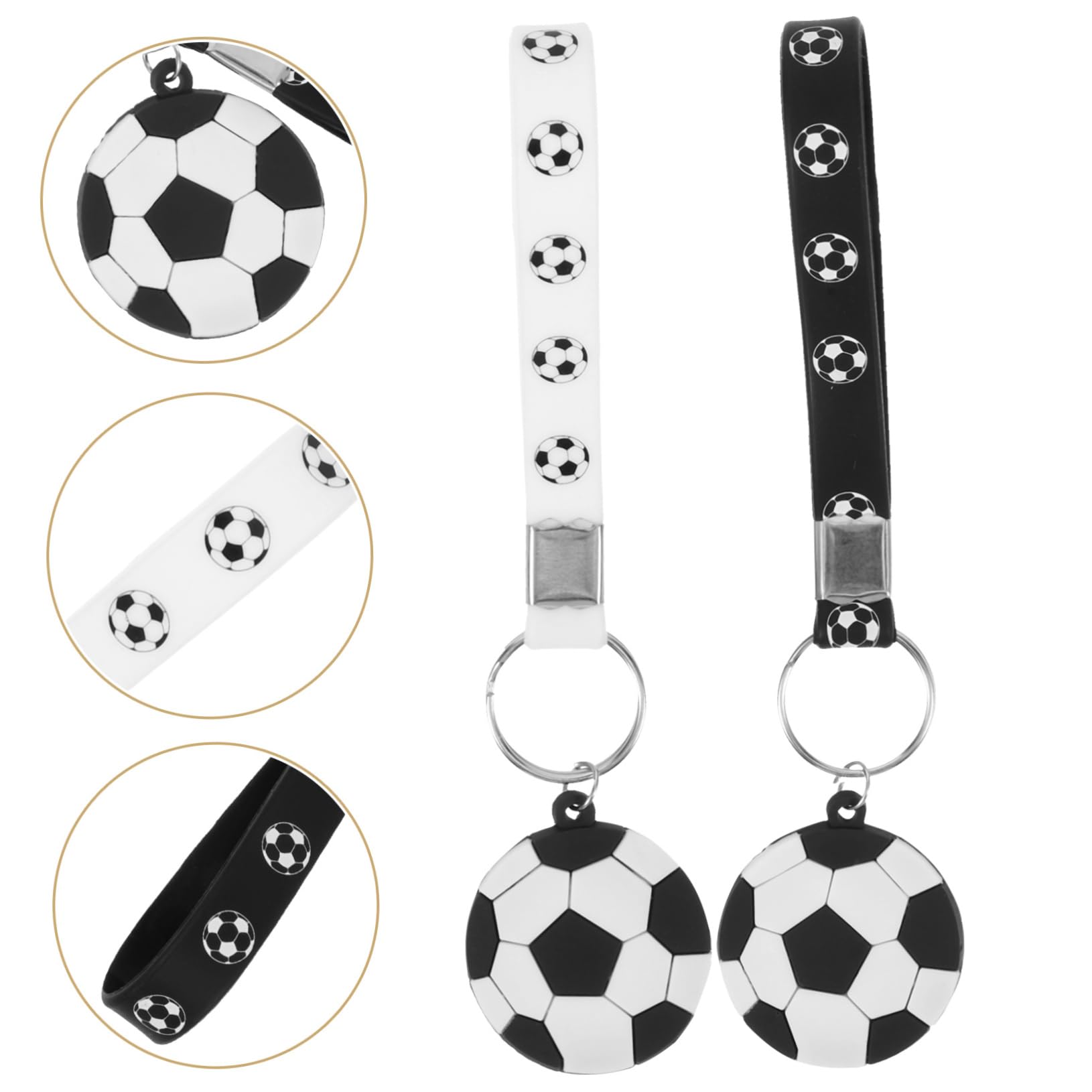 GALPADA 5 Set Portachiavi Da Calcio Maglia Da Tifoso Biliardo Cordini Portachiavi Con Pallone Da Calcio Portafoglio Sportivi Da 12 pezzi*5