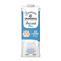 Granarolo Benessere Accadì Plus, Bevanda da latte UHT Parzialmente Scremato, Confezione da 1 Litro, Senza Lattosio (0,01%), -30% di zuccheri, UHT a Lunga Conservazione.