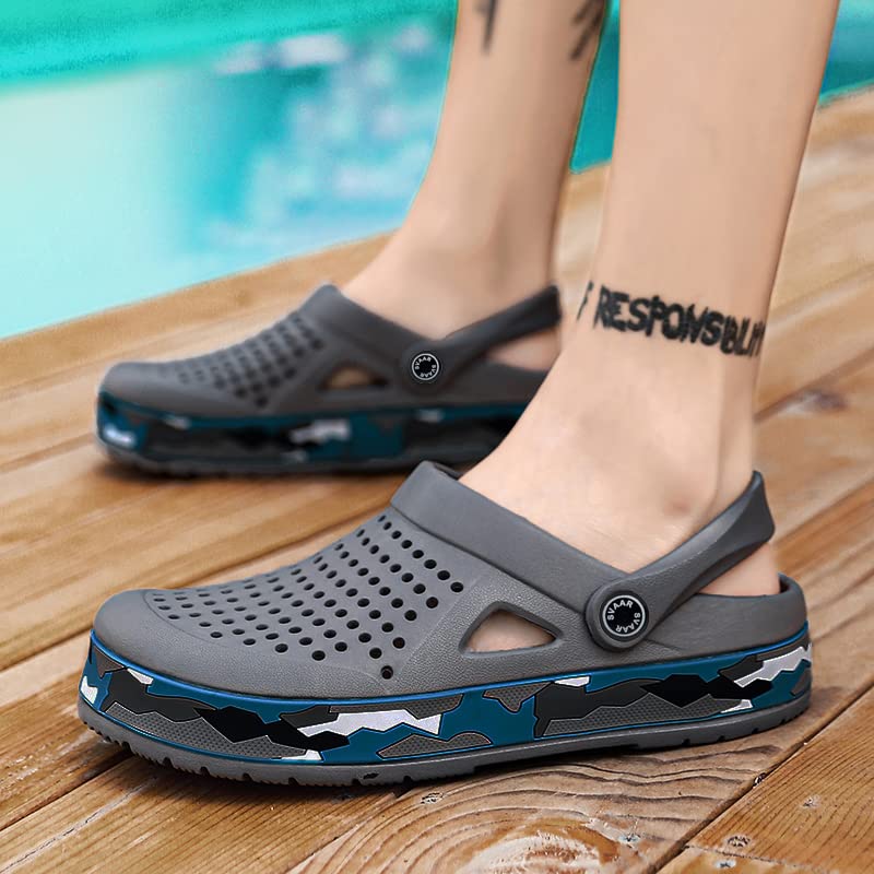 Image of SVAAR Men's Super Stylish Clogs || Sandals with Adjustable Back Strap for Men