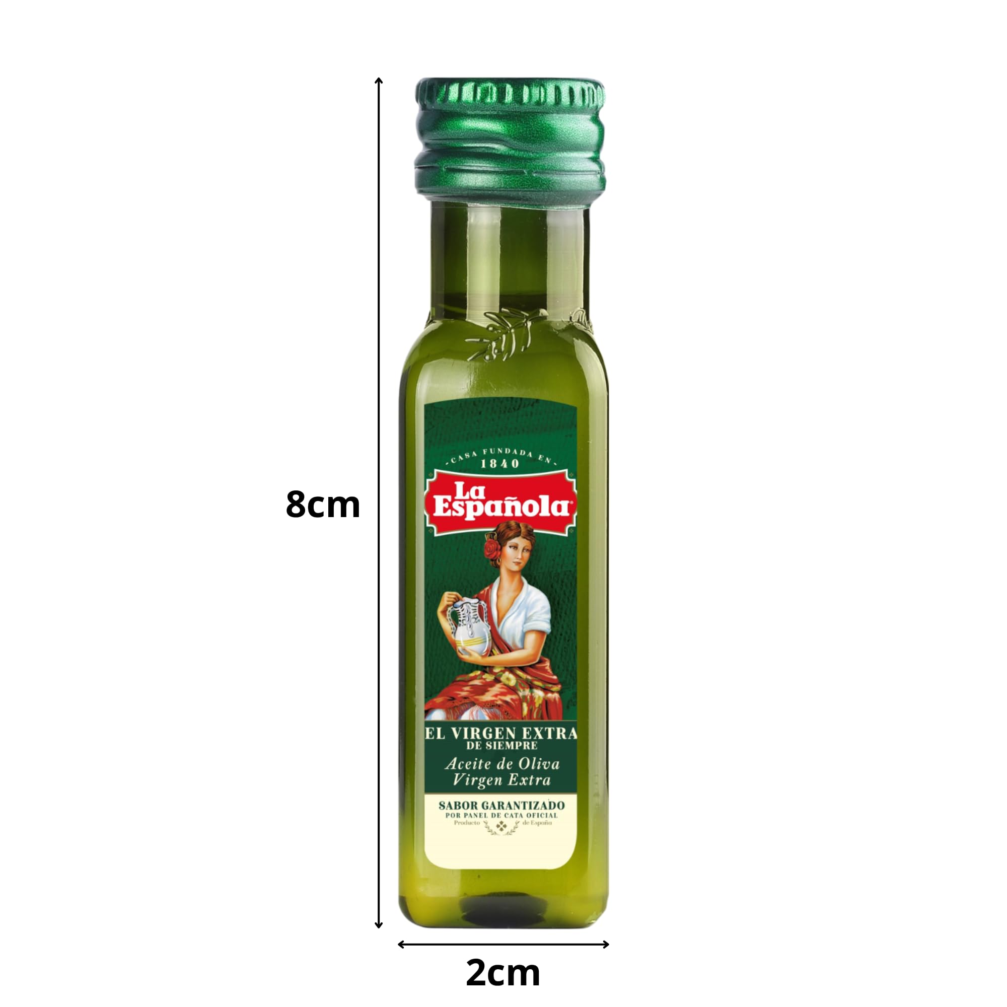 LA ESPAÑOLA- Aceite de Oliva Virgen Extra 200 Monodosis. Miniaturas Individuales de 20ml para Hostelería y Regalar en Bodas o Eventos.