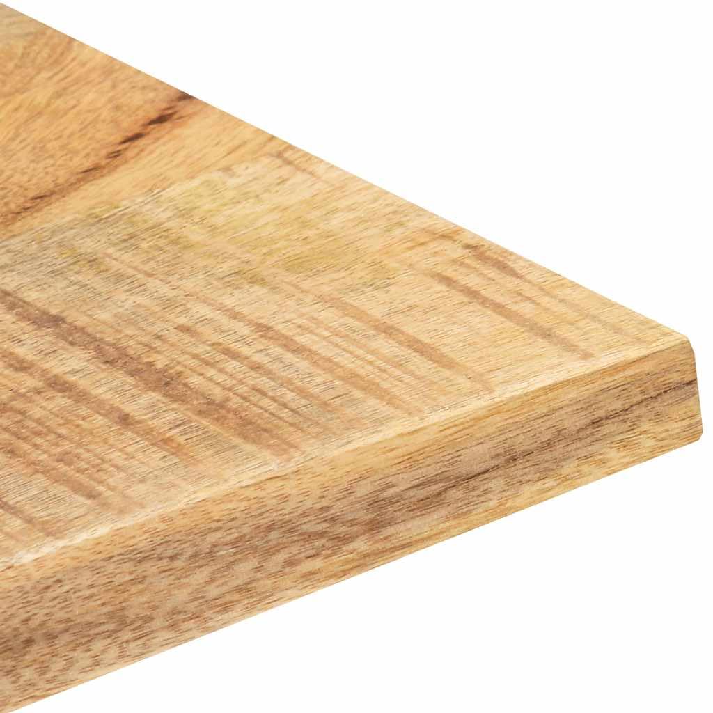 Tischplatte Massivholz Mango 80 x 60 cm, 25-27 mm, poliert und lasiert, holzplatte für Schreibtisch, arbeitsplatte, esstisch, tischplatte zubehör für DIY Bauen renovieren