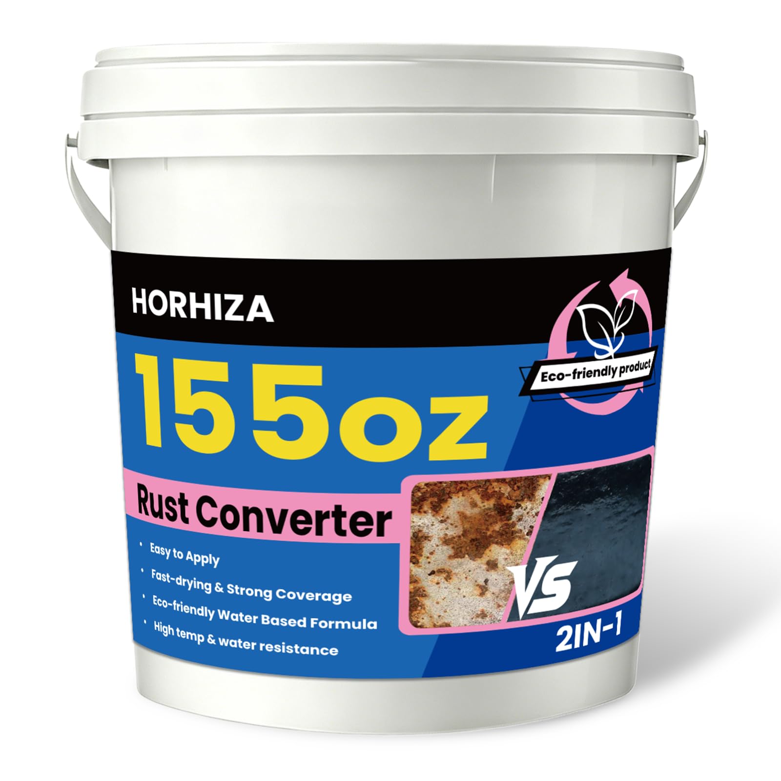 HORHIZA 2 in 1 Rust Converter and Metal Primer 155 Oz