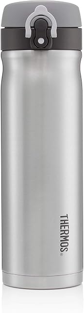 Thermos Stainless Steel Direct Drink Flask, Grey - 500 ml