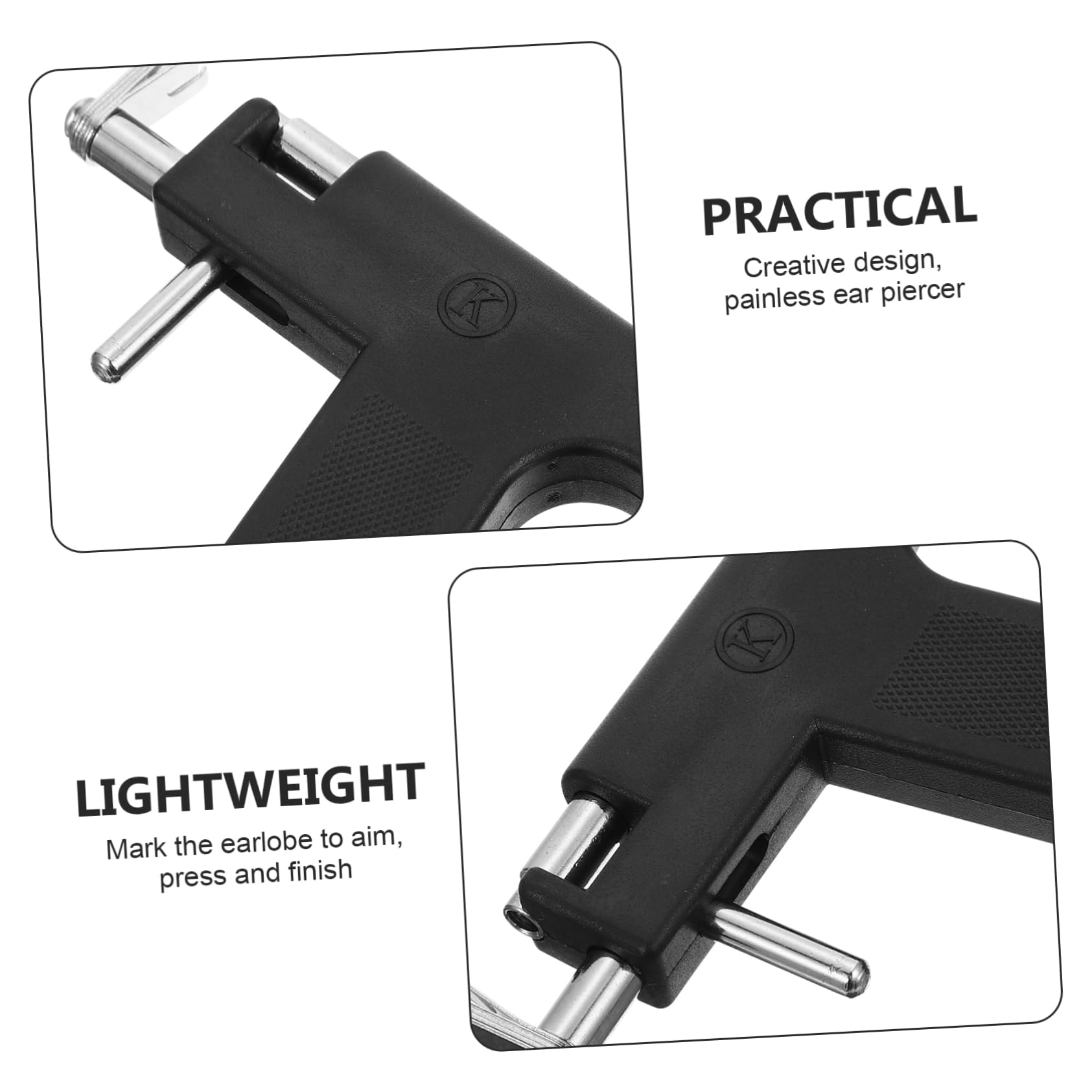 Healeved Comprehensive Ear Kit Tool Set Machine Ear Kit Navel Tool Stainless Steel for Salon Home