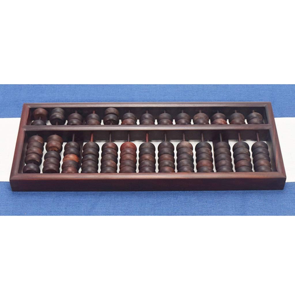 Boulier Standard à Chiffres, boulier en Bois, boulier boulier Rouge Palissandre Art Collection boulier AC rétro boulier 13 Vitesses décoration de Bureau Cadeau