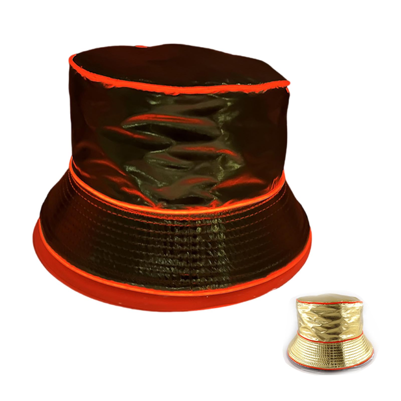 MICFENY Foldable LED Party Hat With Glowing Design For Women Men Dance Event Stage Show Cosplay Party Dressingup Headpiece