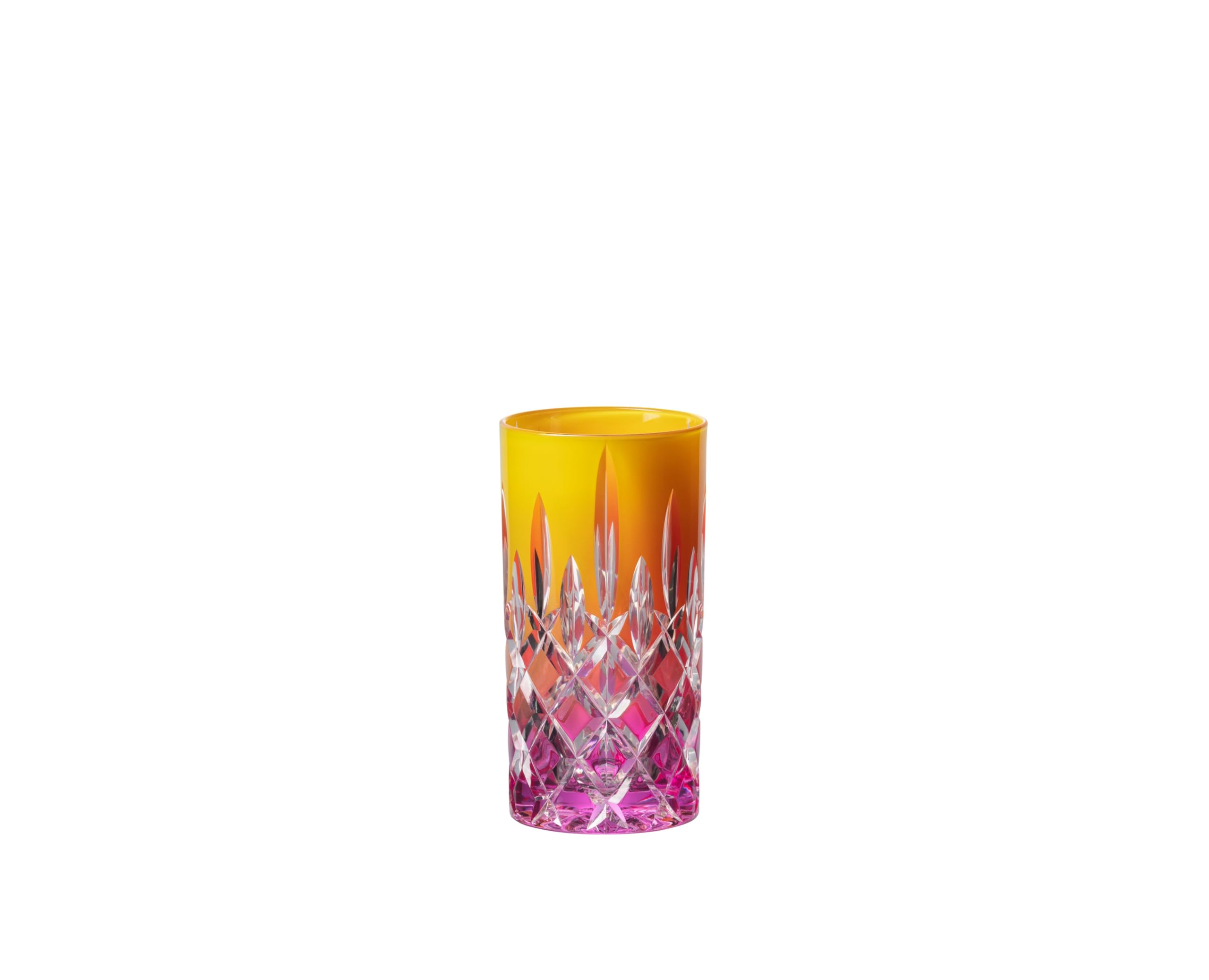 RIEDEL Laudon Highball Verre en cristal turquoise/jaune, emballage individuel, fabriqué à la machine