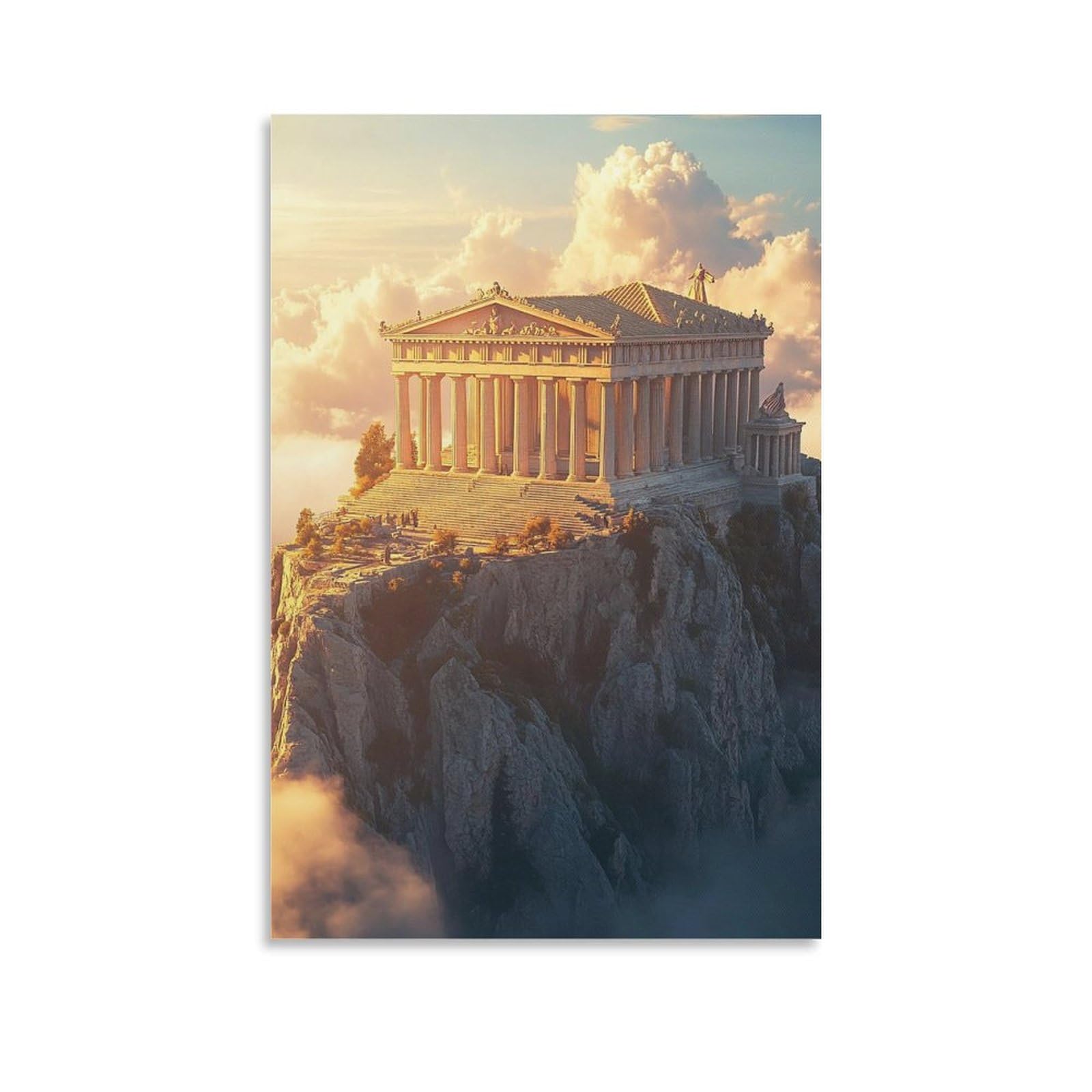 DHBANEIOK Greek Mythology Art - Modern Giclee Canvas Prints Landscape Pictures Artwork Paintings on Canvas Wall Art for Home Office Decorations 24x36inch(60x90cm)