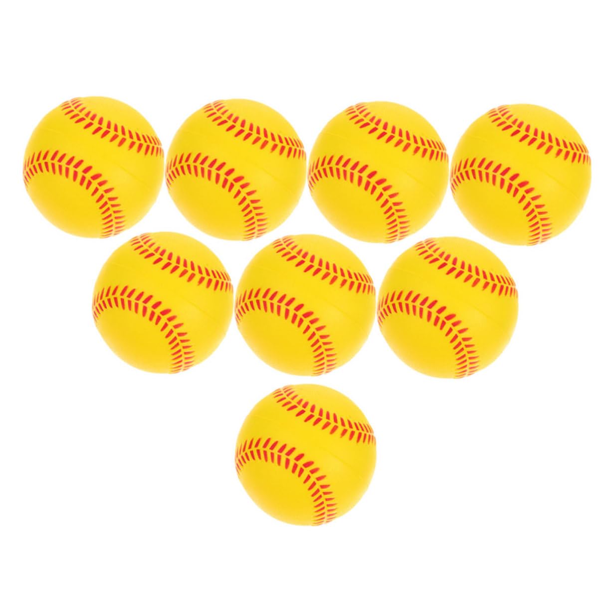OSOLADY 8Pcs Soft Training Baseballs for Replaceable PU Sponge Practice Balls Use Safe for Beginners and Activities