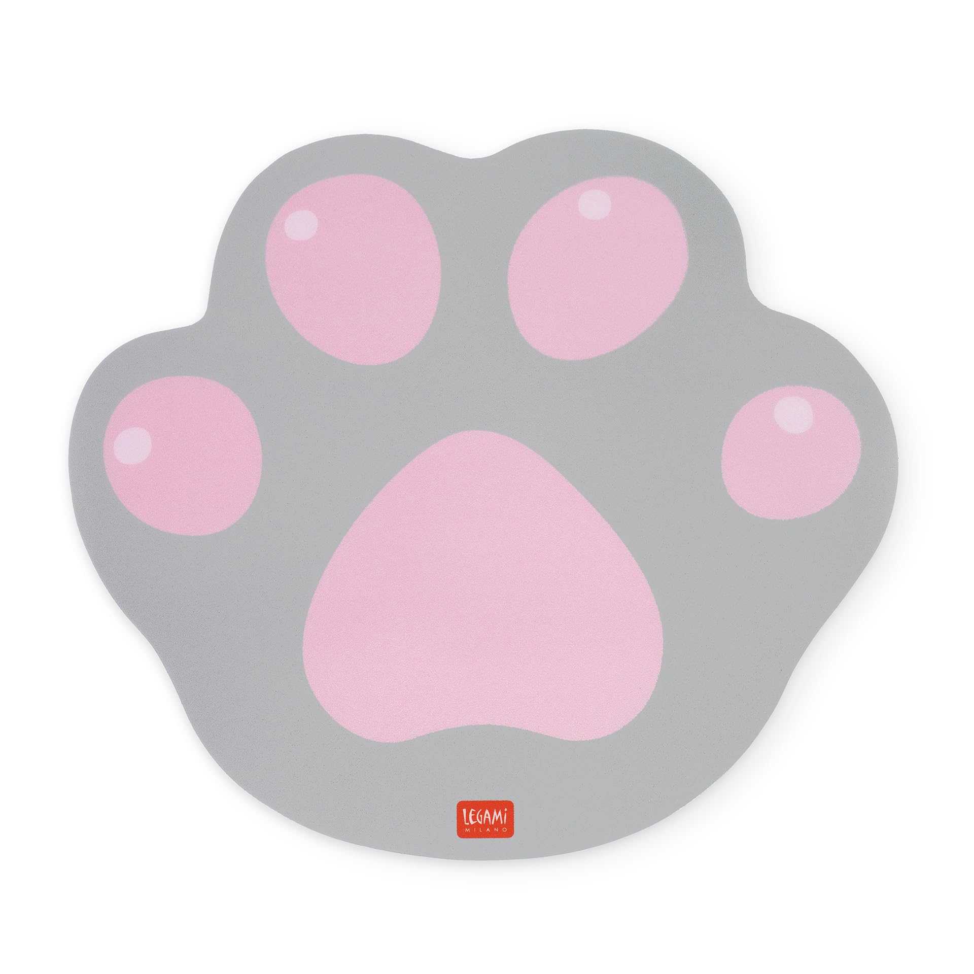 Legami - Tappetino per Mouse, Mousepad con Superficie Antipolvere e Antiriflesso in PVC, Base in Gomma Antiscivolo, Tema Kitty Paw, 22,3 x 23,3 cm