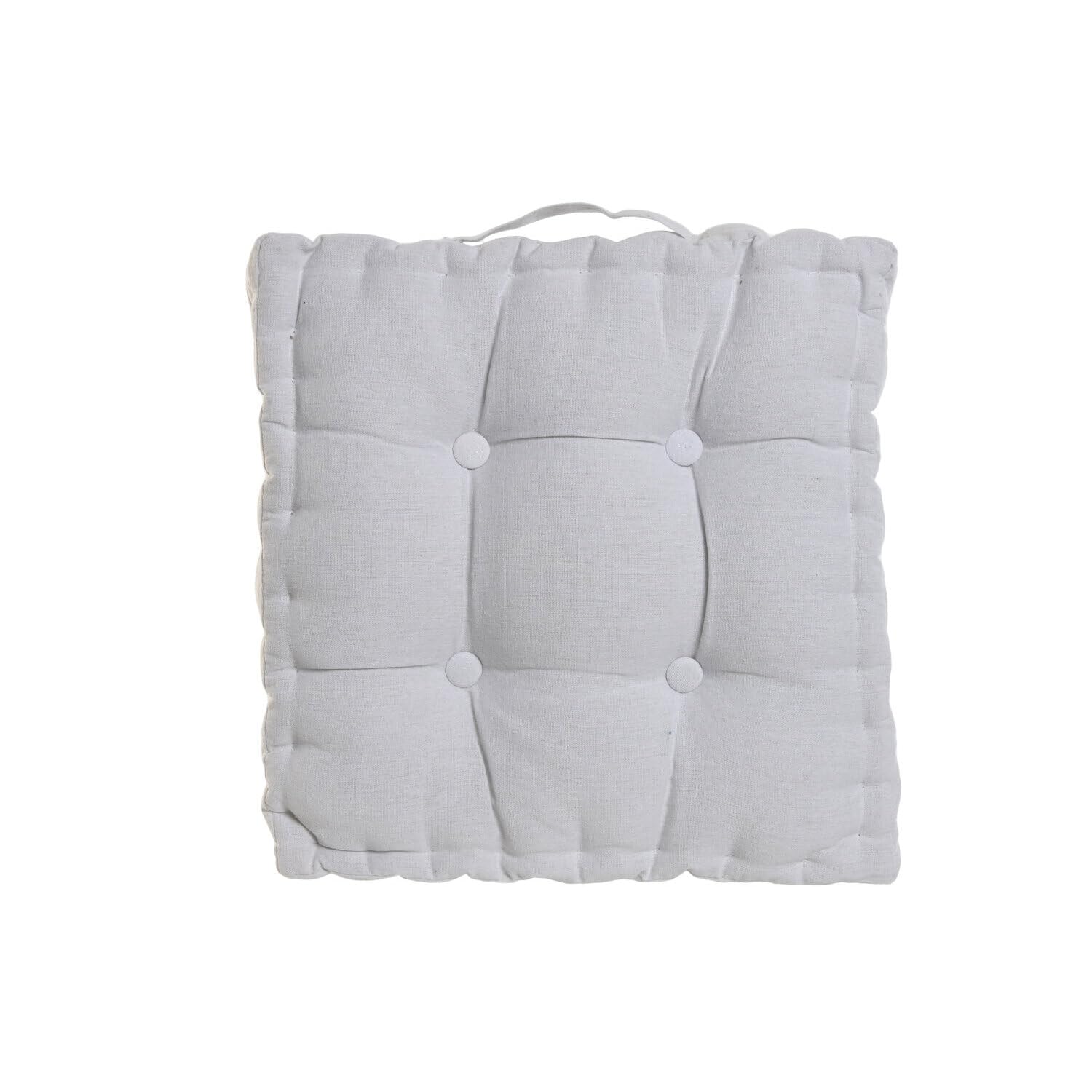 Coussin 42x42x10 coton polyester crudo AlexandreHouse aux finitions soignées