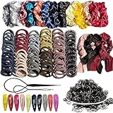 YANRONG Hair Accessories Set for Women and Girls - Seamless Ponytail Holders, Variety Hair Scrunchies, and Elastic Hair Bands