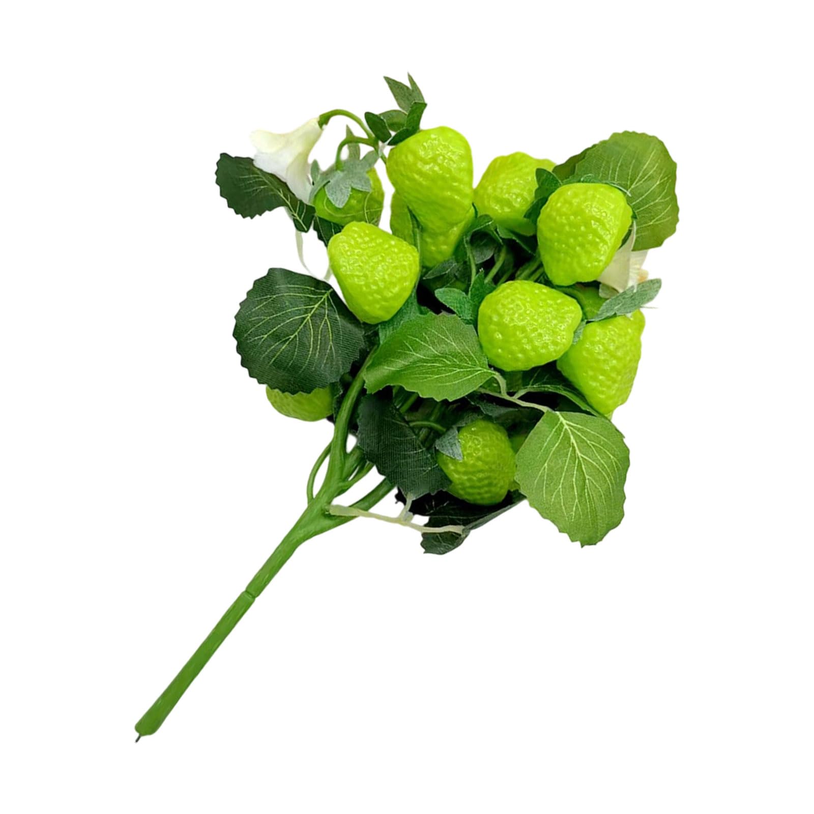 Hsioluted Artificial Strawberry Branch Table Decor for Year-Round Celebrations Home Party Centerpiece Fake Strawberry Ornamental Branch Maintenance-Free Decoration for Christmas Thanksgiving Tabletop