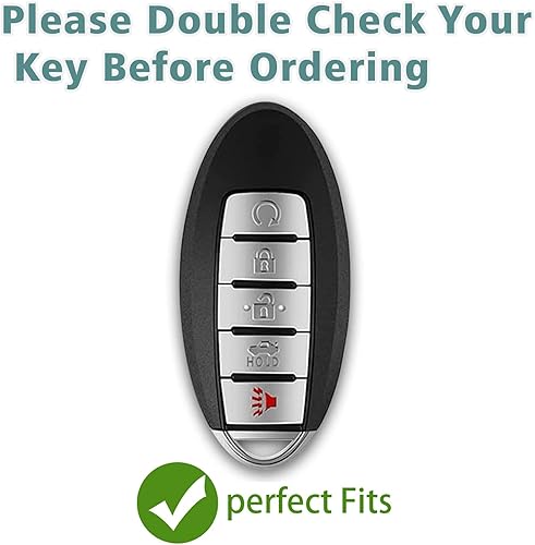 Miniatura 2 de Funda compatible con llavero Nissan para Altima Rogue Sentra Pathfinder Frontier Maxima Titan Murano Kicks Juke Versa Armada GTR, accesorios llavero