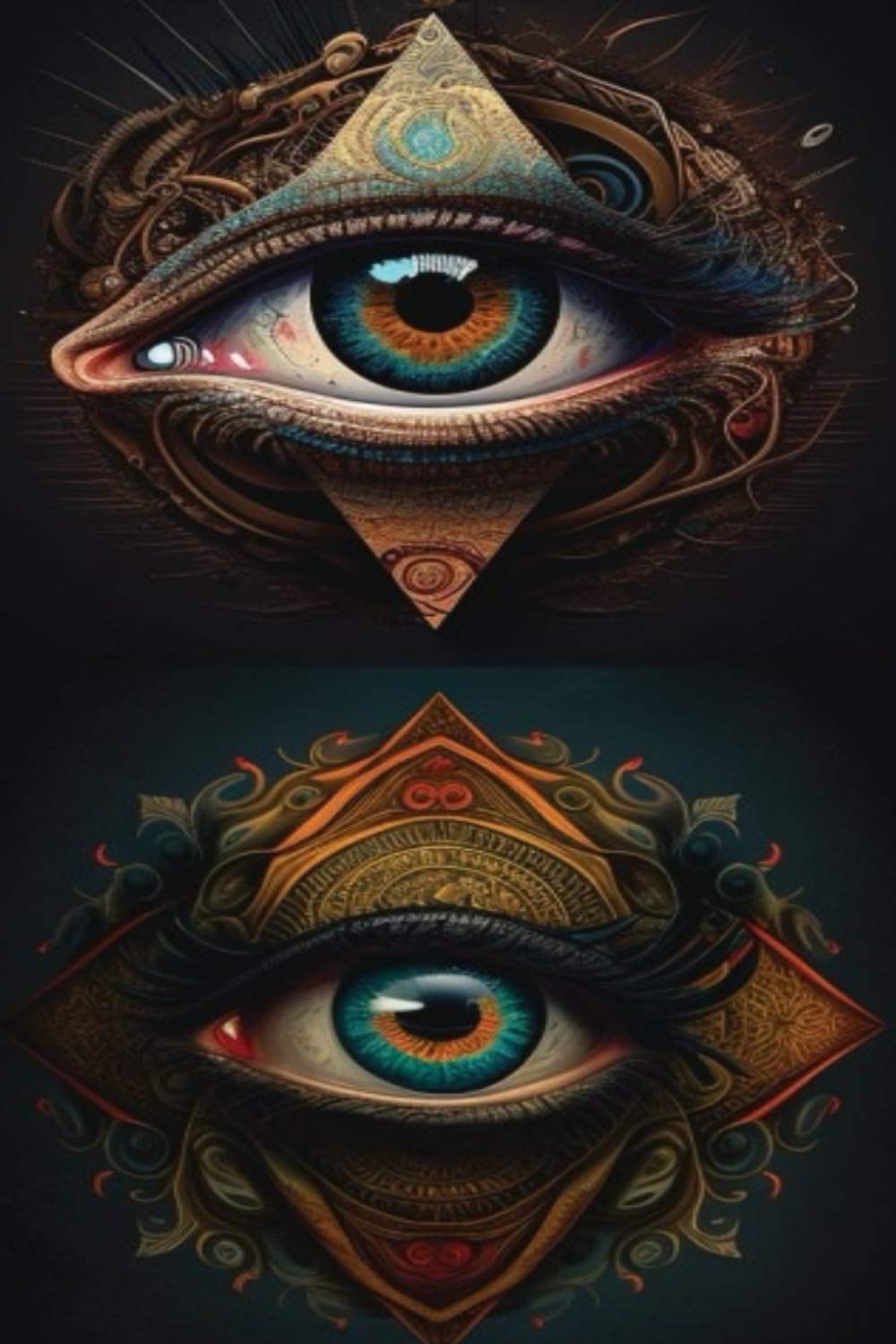 Third Eye Cover Notebooks/Journals For Writing| BACK TO SCHOOL AND OFFICE SUPPLES| Wide Ruled Paper, 6in x 9in (15.24 x 22.86 cm)", 222 Sheets per Comp Book