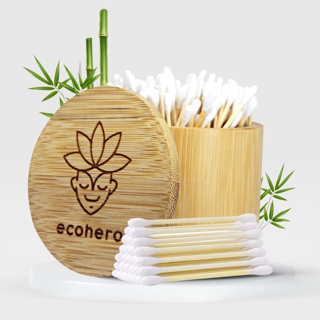 Eco Hero Bamboo Cotton Buds — EcoFriendly, Biodegradable Wooden