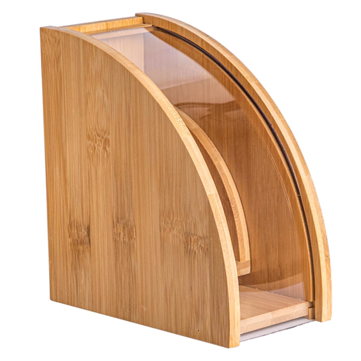 Kaffeefilter Organizer aus Holz Robuster Filterpapier Halter mit Großem Fassungsvermögen für Übersichtliche Aufbewahrung Freistehendes Design für Einfachen Zugriff Kaffeefilter